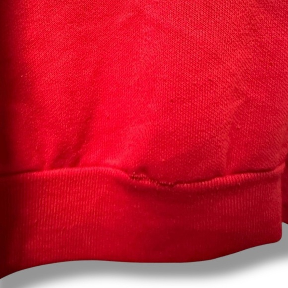 Vintage 80s Act III Red Collared Sweatshirt Size Large Americana Country Cottage - Picture 15 of 16